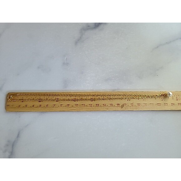 Faux Pearl Pendant Necklace Vintage - Picture 6 of 10